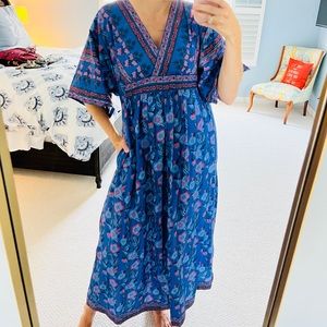 La Plage cotton printed maxi dress. Size 4/6